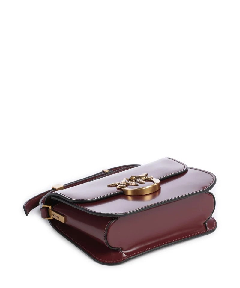 Pinko Love Box Mini Umhängetasche ribes intenso/antique gold