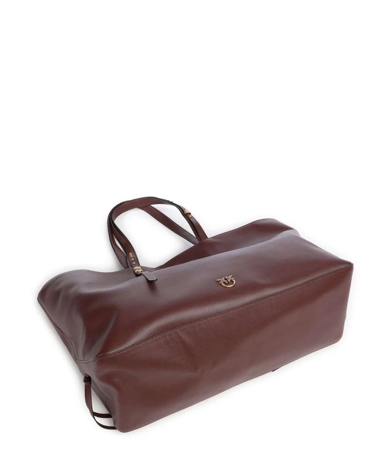 Pinko Shopper burgundy wine/antique gold