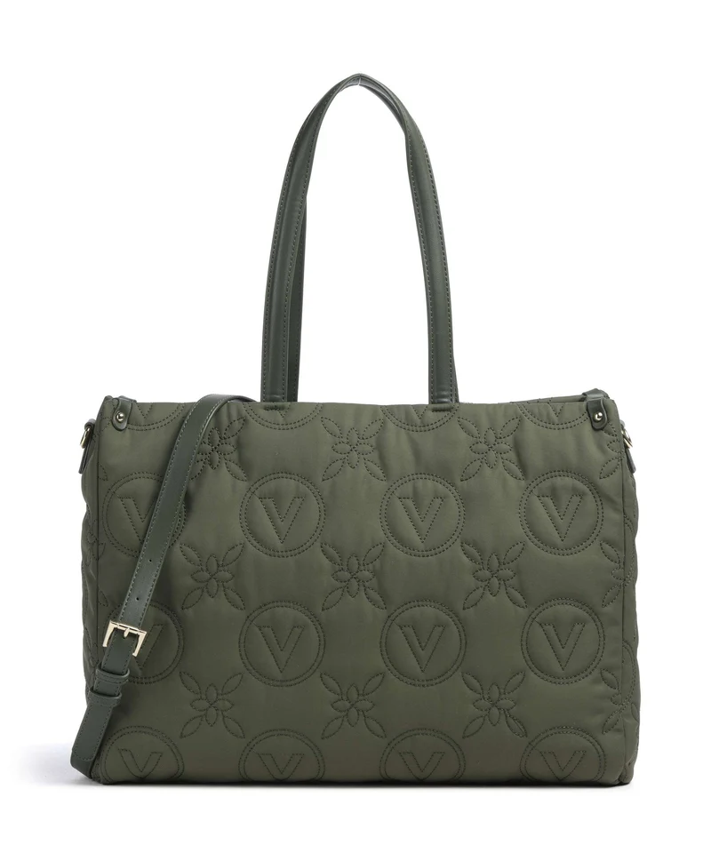Valentino Bags Puffy Shopper verde militare