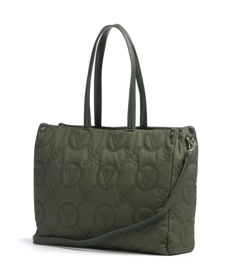Valentino Bags Puffy Shopper verde militare