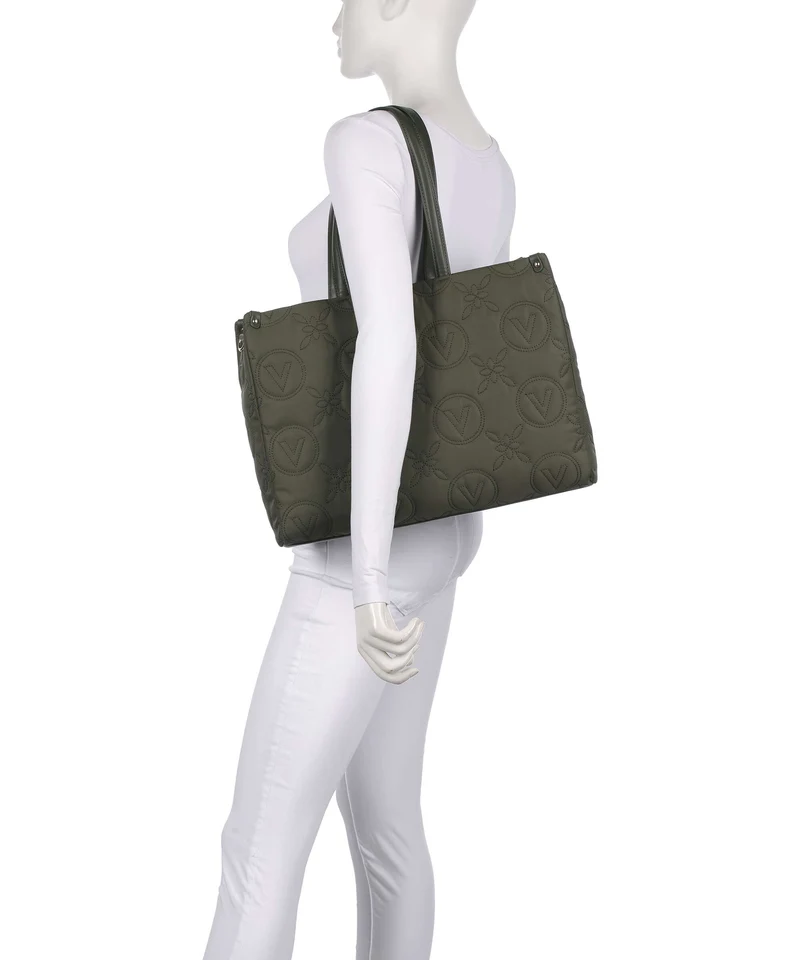 Valentino Bags Puffy Shopper verde militare