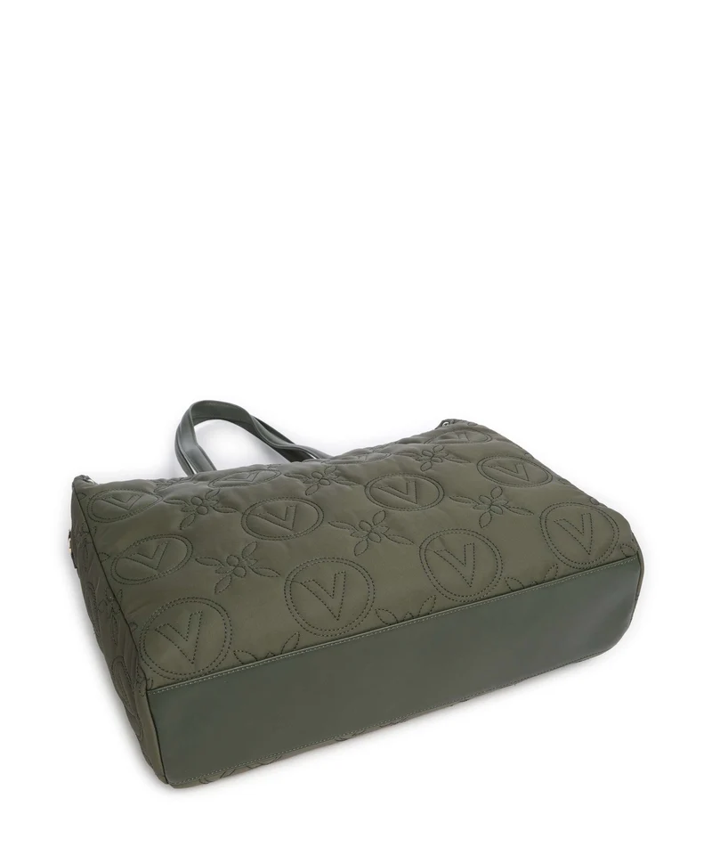 Valentino Bags Puffy Shopper verde militare