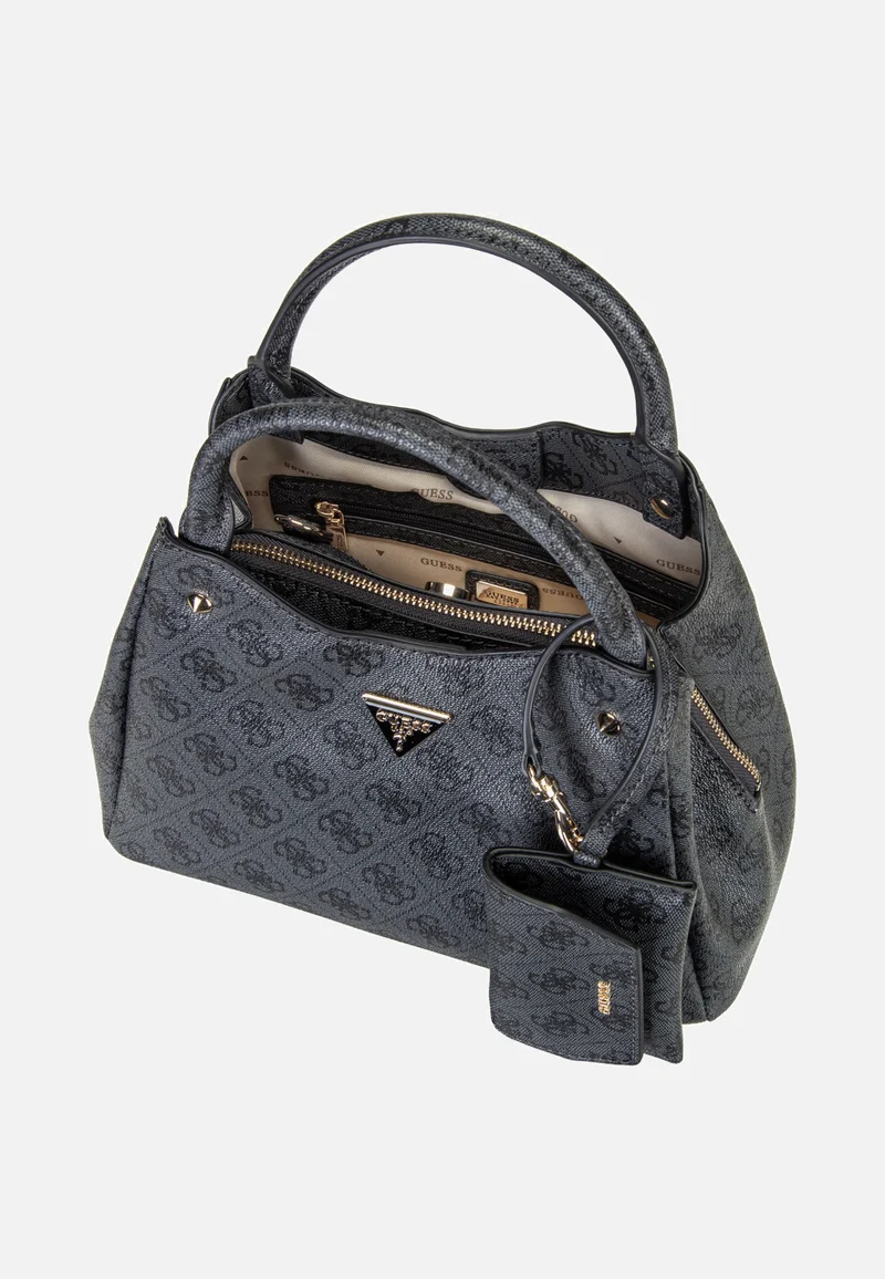 Lorella Logo Small Girlfriend 84220 Coal Logo - Henkeltasche