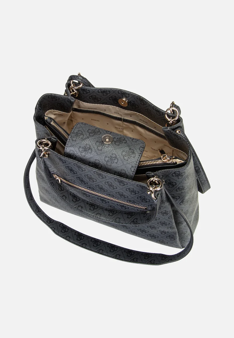 Lorella Logo Girlfriend 84230 Coal Logo - Tote Bag