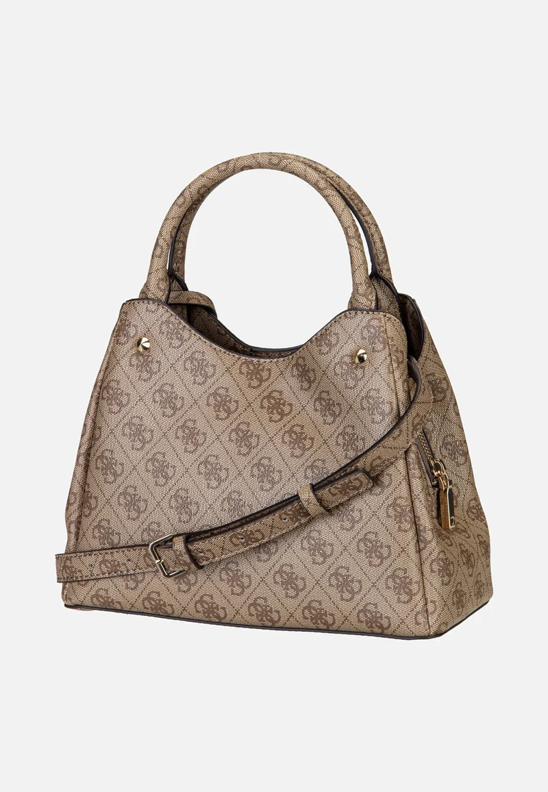 Lorella Logo Small Girlfriend 84220 Latte Logo - Henkeltasche