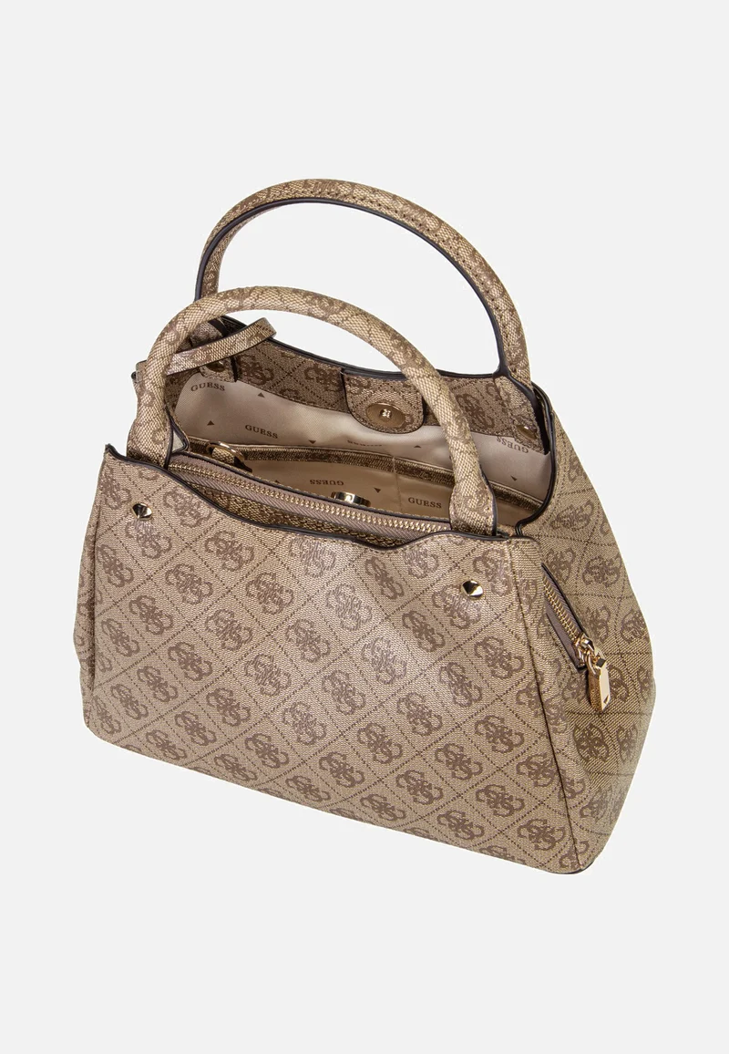 Lorella Logo Small Girlfriend 84220 Latte Logo - Henkeltasche