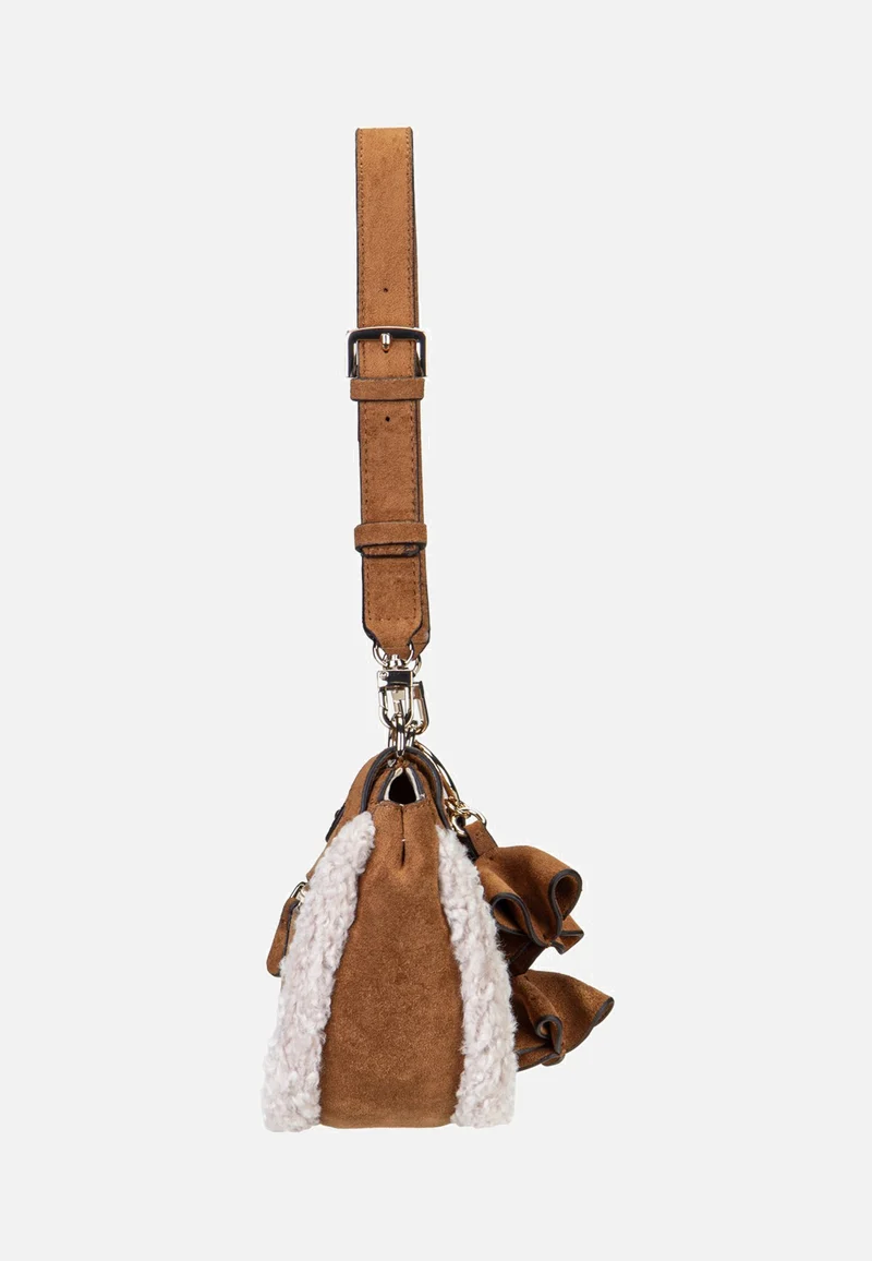 Katie Convertible Suede 53180 Cognac - Schultertasche