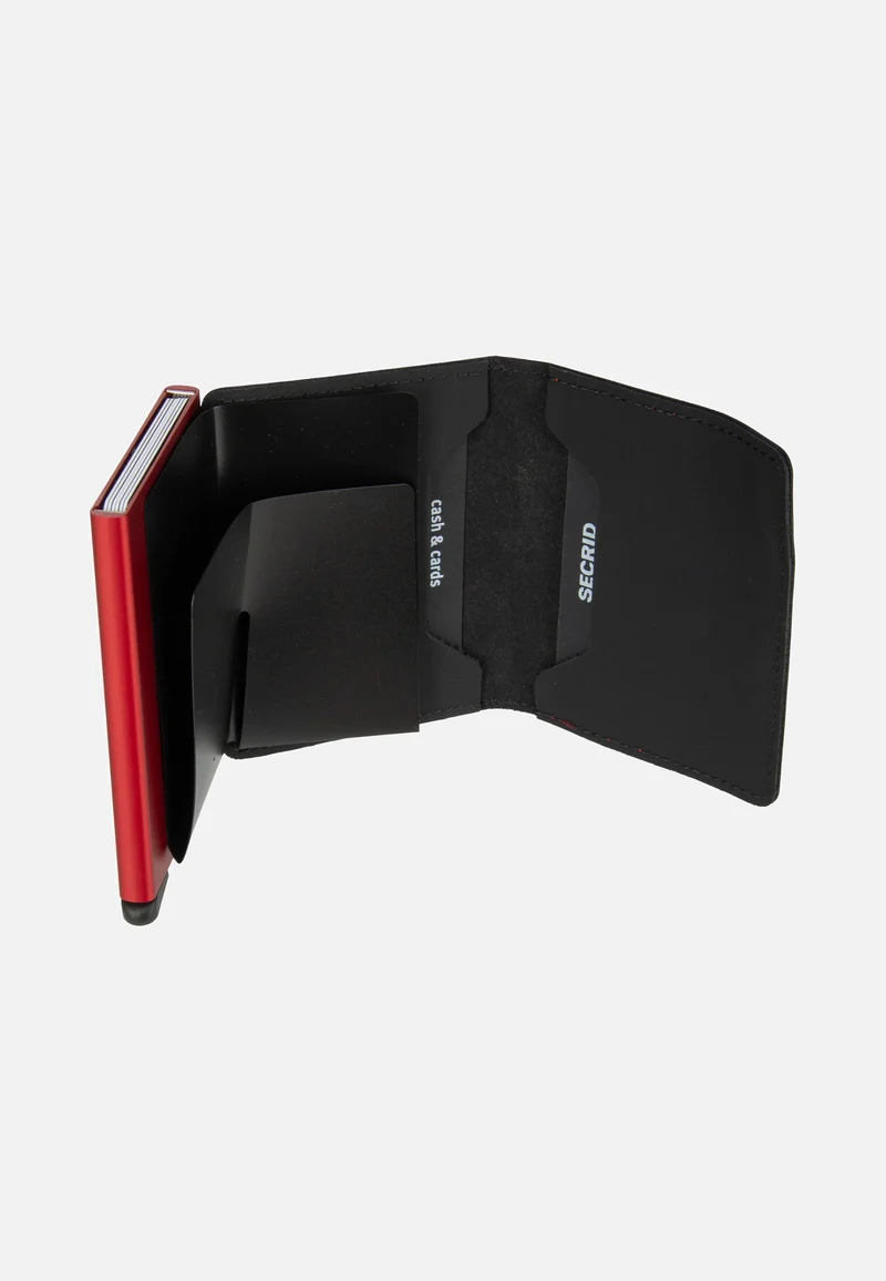 Slimwallet Matte Black & Red - Portemonnaie
