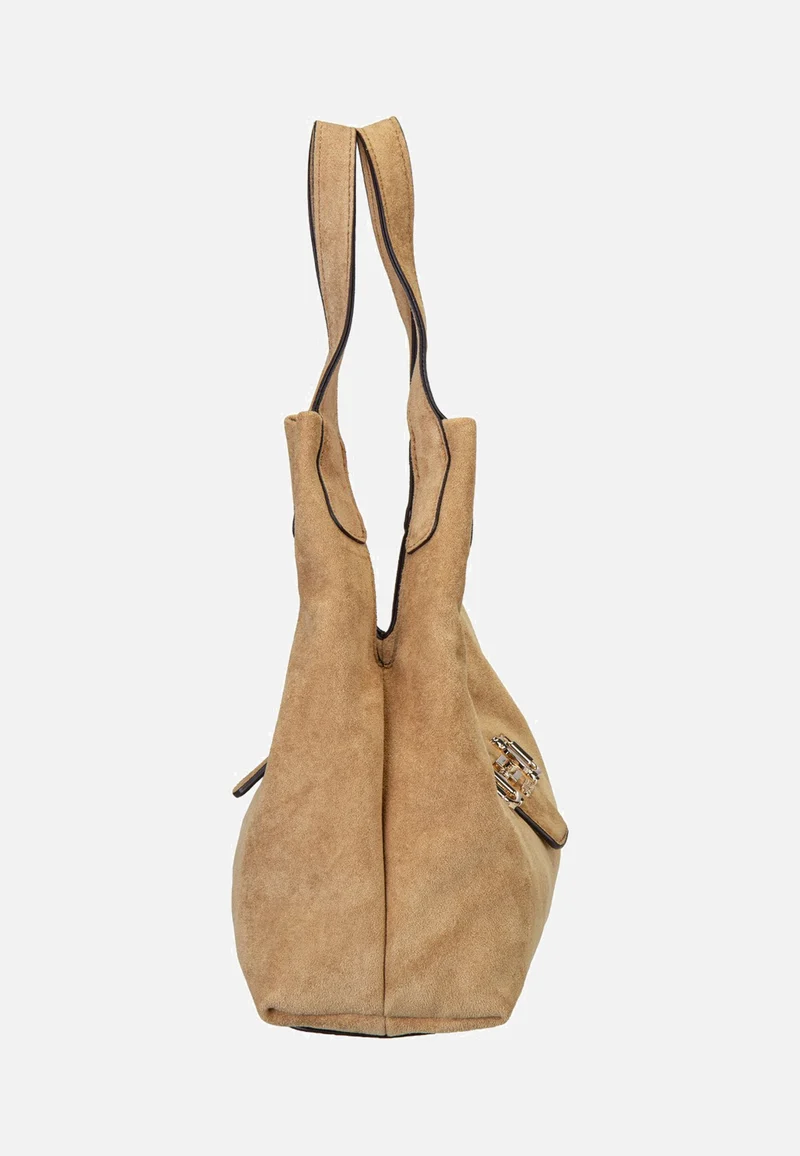 Sunset Small Suede 14010 Tan - Schultertasche