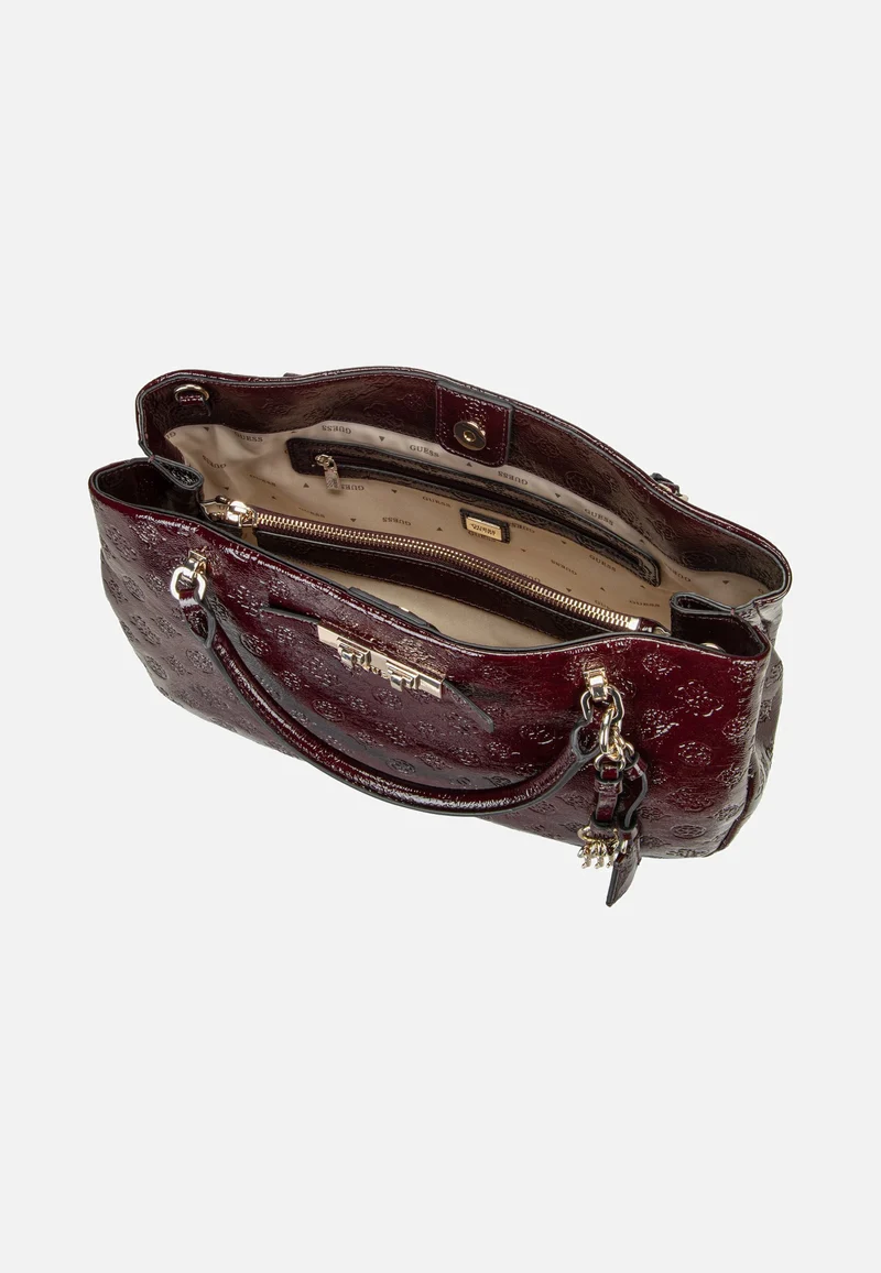 Carmella Girlfriend 25060 Burgundy Logo - Satchel