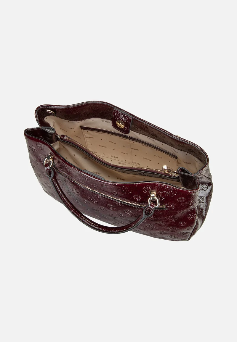 Carmella Girlfriend 25060 Burgundy Logo - Satchel