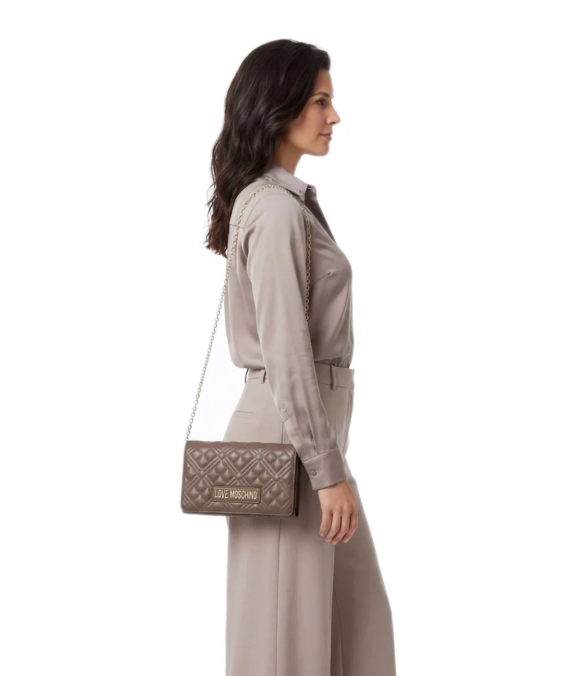 Love Moschino Smart Daily Umhängetasche fango