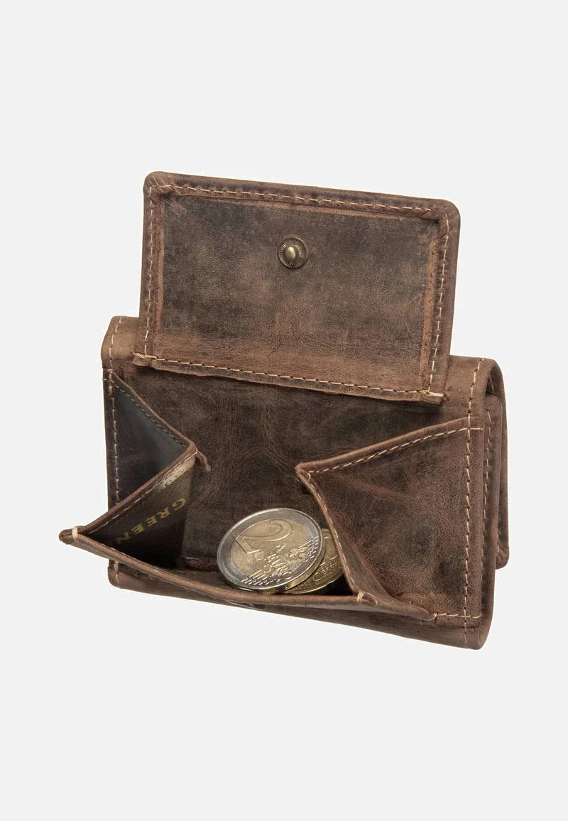 Vintage Sattelbraun - Portemonnaie