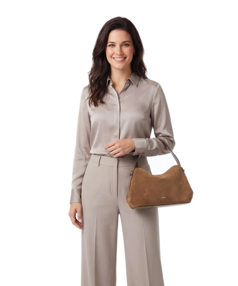 BOSS Caylie Handtasche medium beige