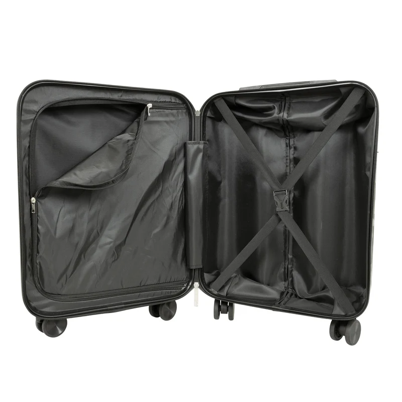 Urban Camouflage ABS-Hartschalen-Kofferset 3tlg Adventure Line in DarkGreen DarkRed ShinyBlack