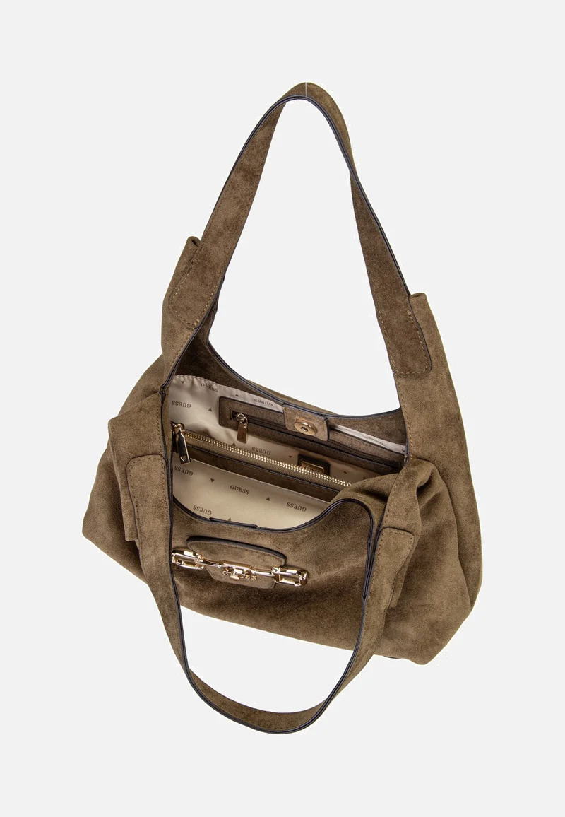 Sunset Small Suede 14010 Olive - Schultertasche