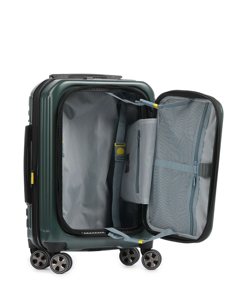 Delsey Paris Securitime 4-Rollen Trolley deep green