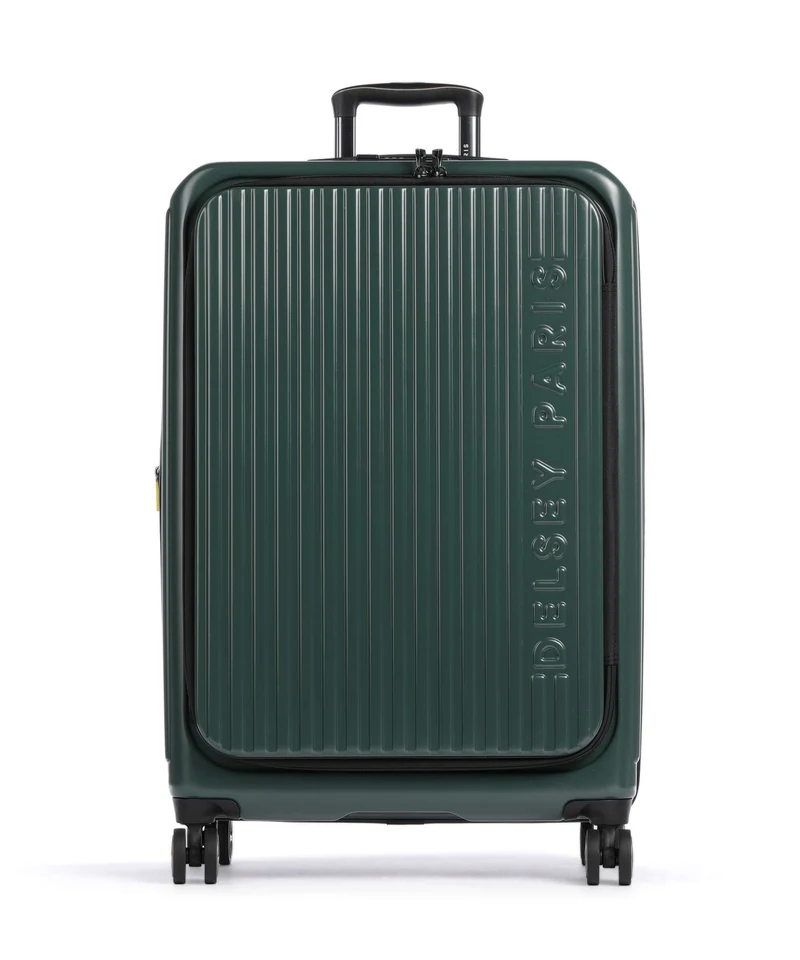 Delsey Paris Securitime 4-Rollen Trolley deep green