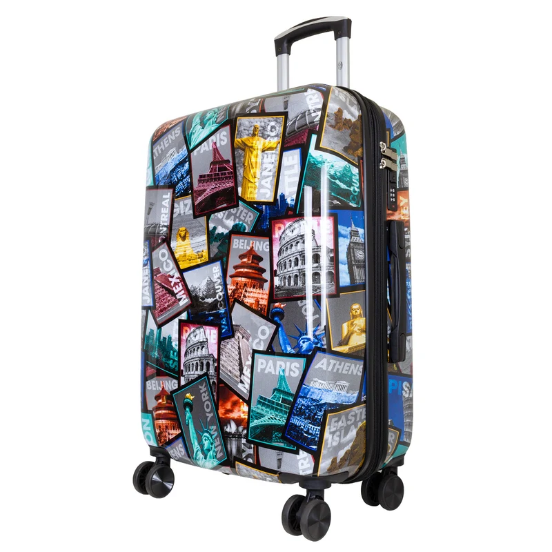Motivkoffer Design Städtereise – Reisekoffer mit Motiv – Hartschale ABS/Polycarbonat – S M L – leicht & robust