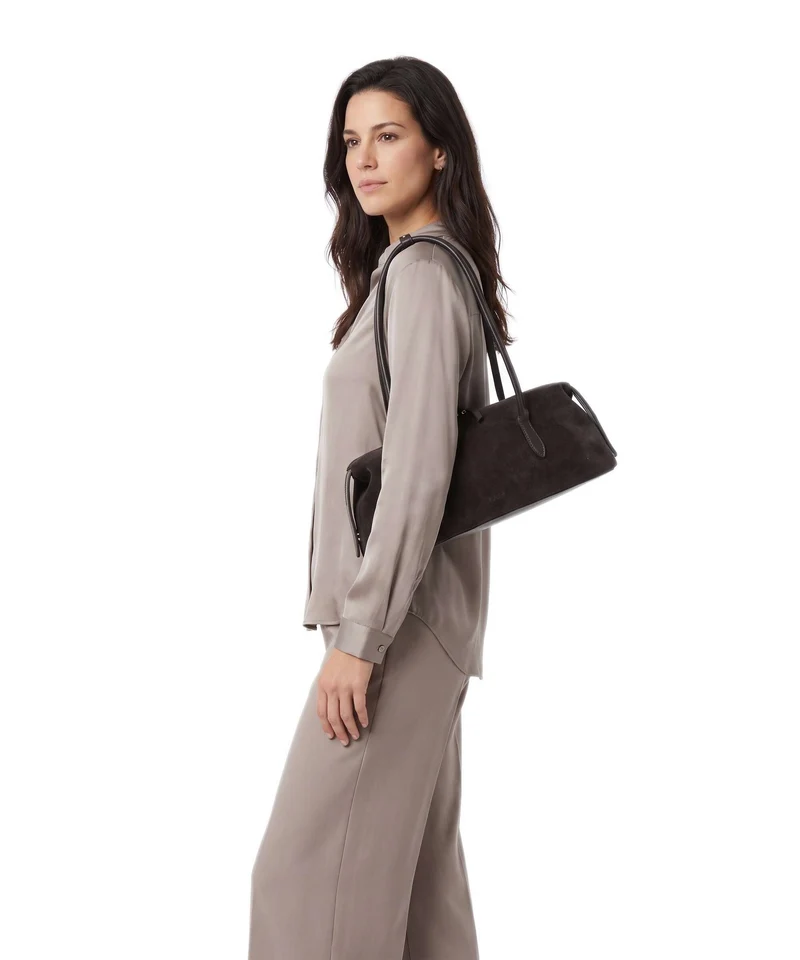 Kazar Brak Schultertasche dark brown