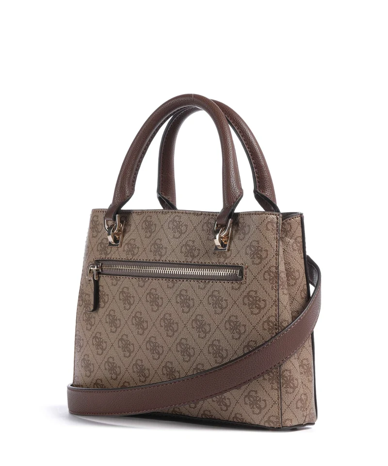 Guess Noelle II Small Handtasche latte logo/brown
