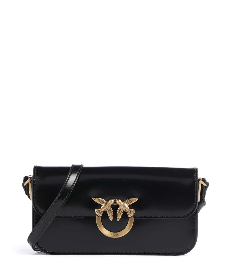 Pinko Love Box Horizontal Umhängetasche nero/antique gold