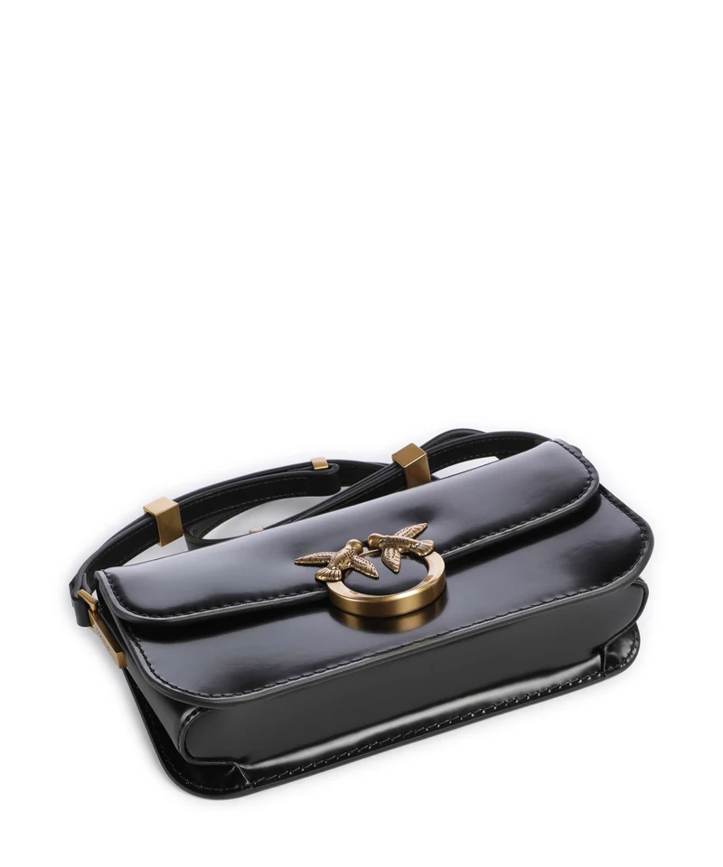 Pinko Love Box Horizontal Umhängetasche nero/antique gold