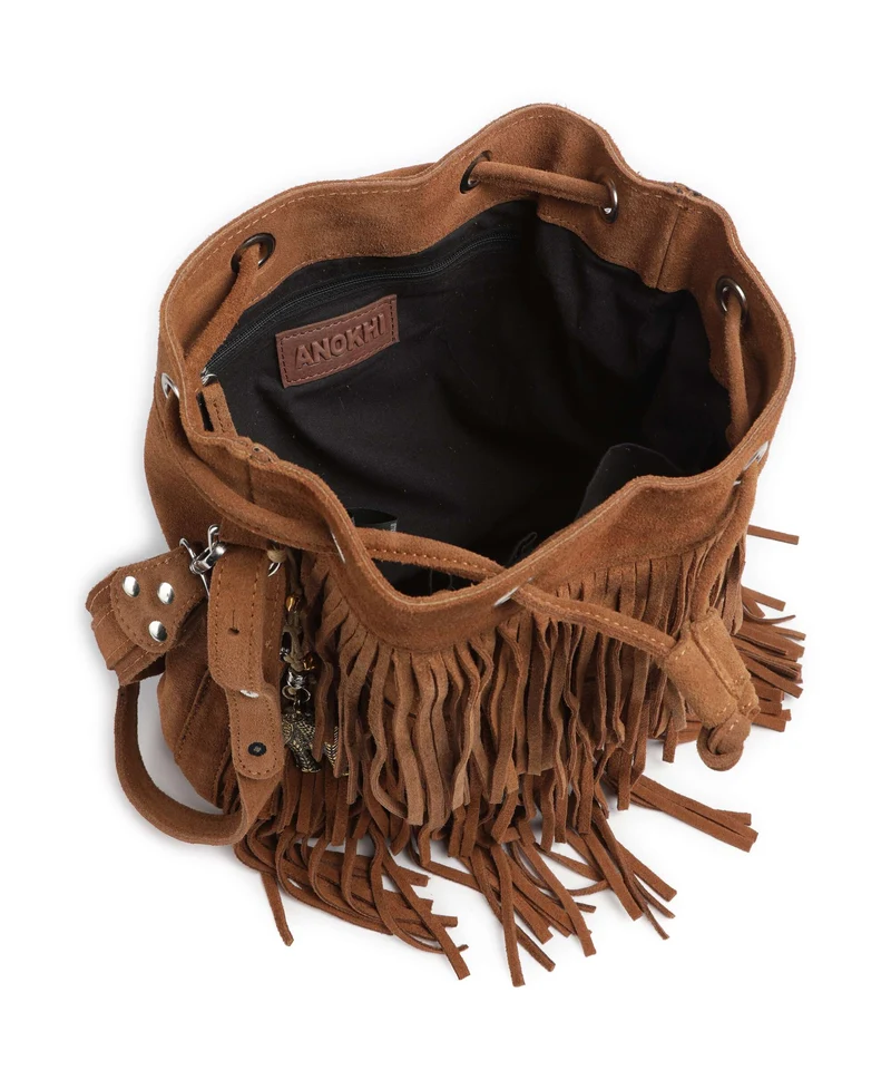 Anokhi Bucket Handtasche tan