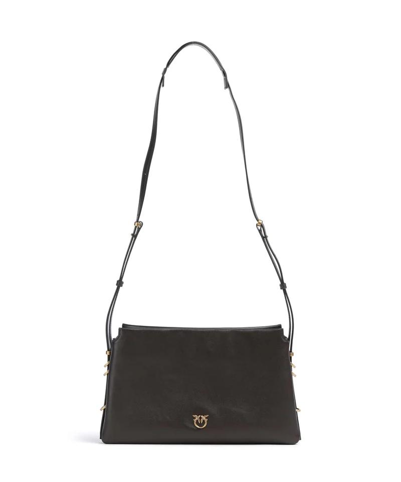 Pinko Triplet Schultertasche marrone marasca/antique gold