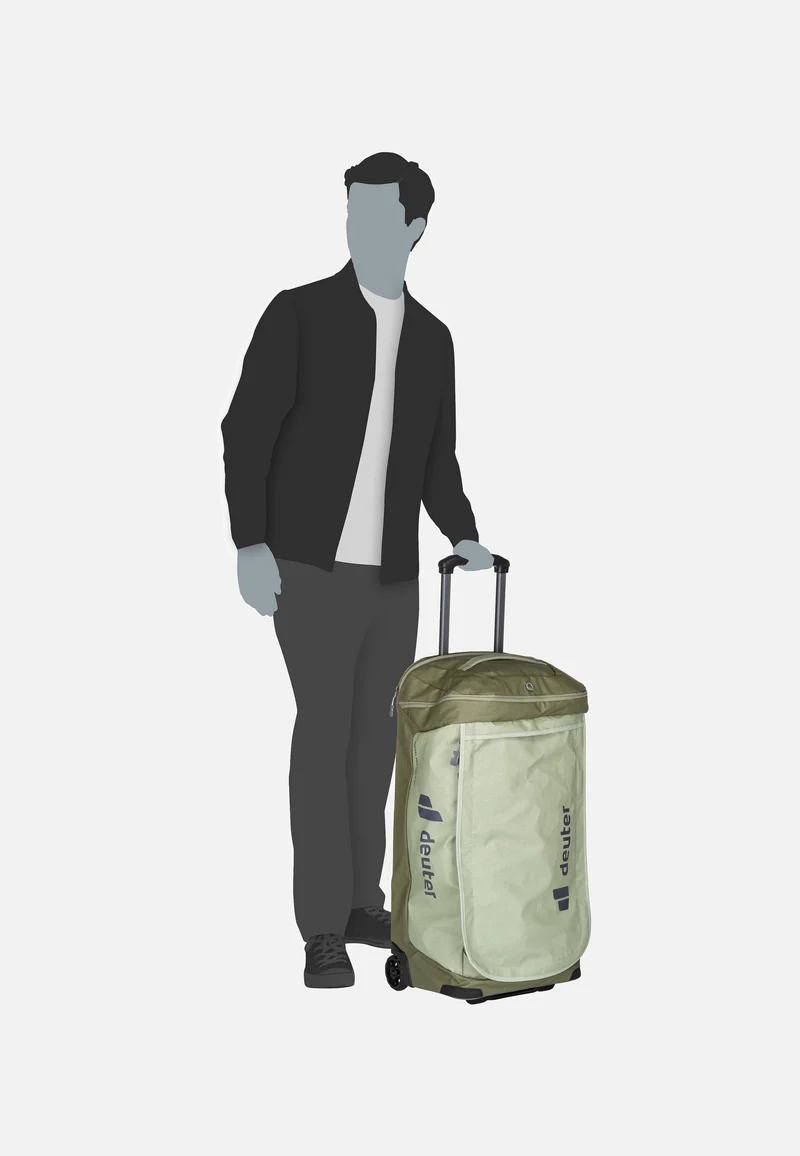 Duffel Pro Movo 60 Mineral/grove - Reisetasche mit Rollen