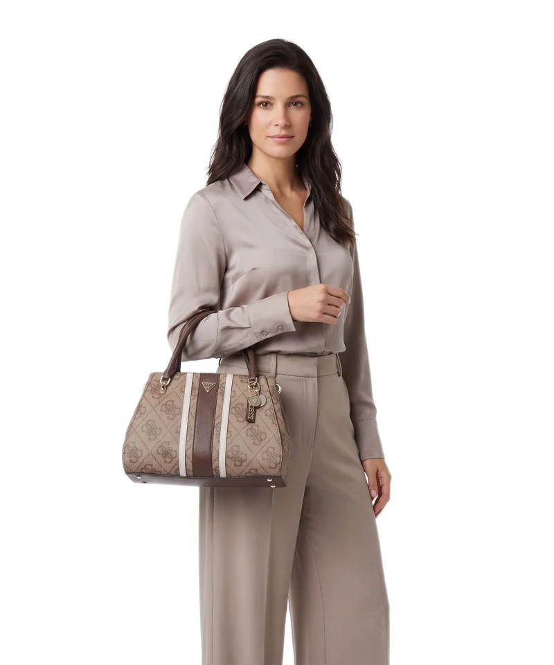 Guess Noelle II Luxury Handtasche latte logo/brown