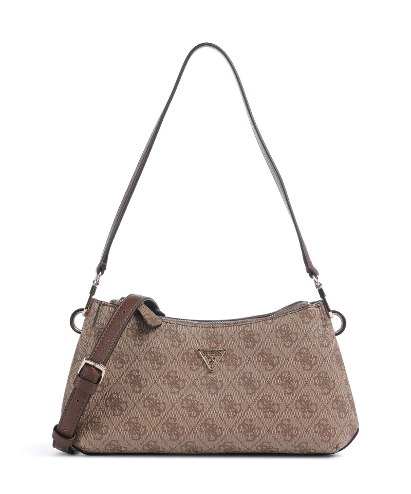 Guess Noelle II Schultertasche latte logo/brown
