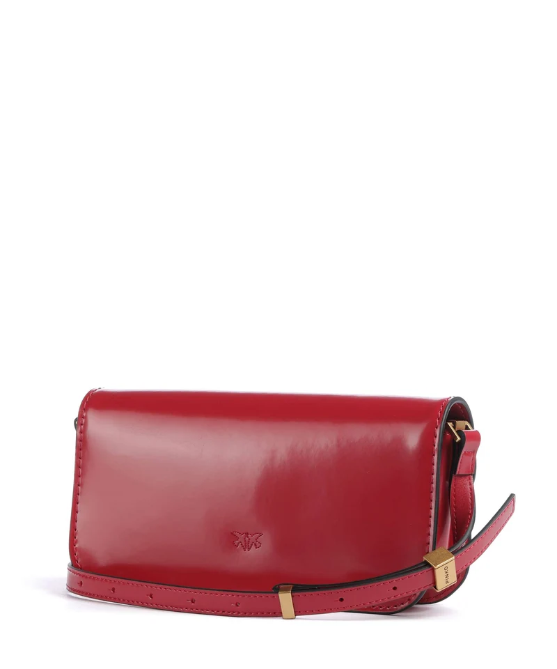 Pinko Love Box Horizontal Umhängetasche rosso rio/antique gold