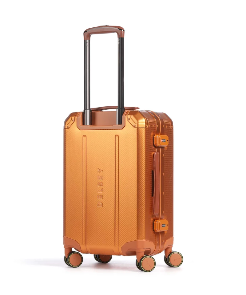 Delsey Paris Alu'R 4-Rollen Trolley orange