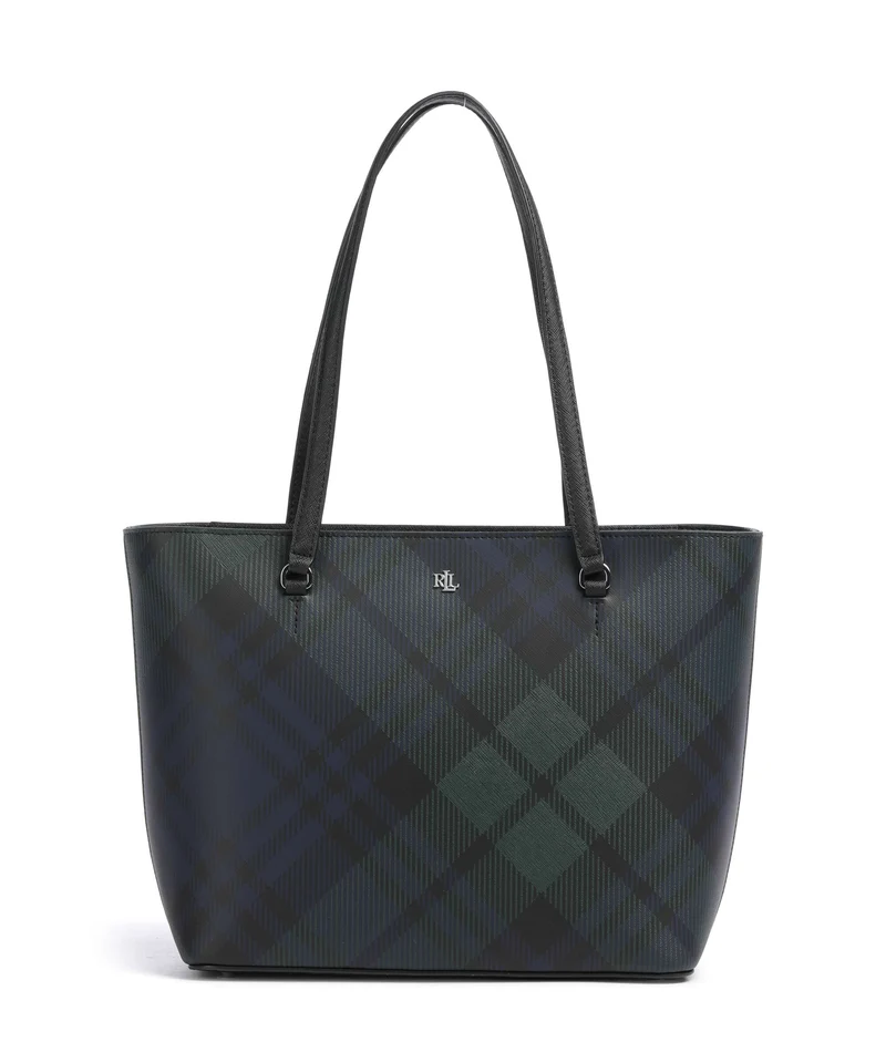 Lauren Ralph Lauren Karly Medium Shopper black watch tartan