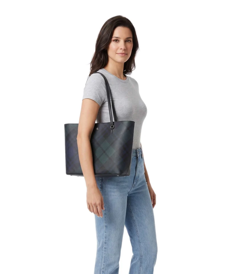 Lauren Ralph Lauren Karly Medium Shopper black watch tartan