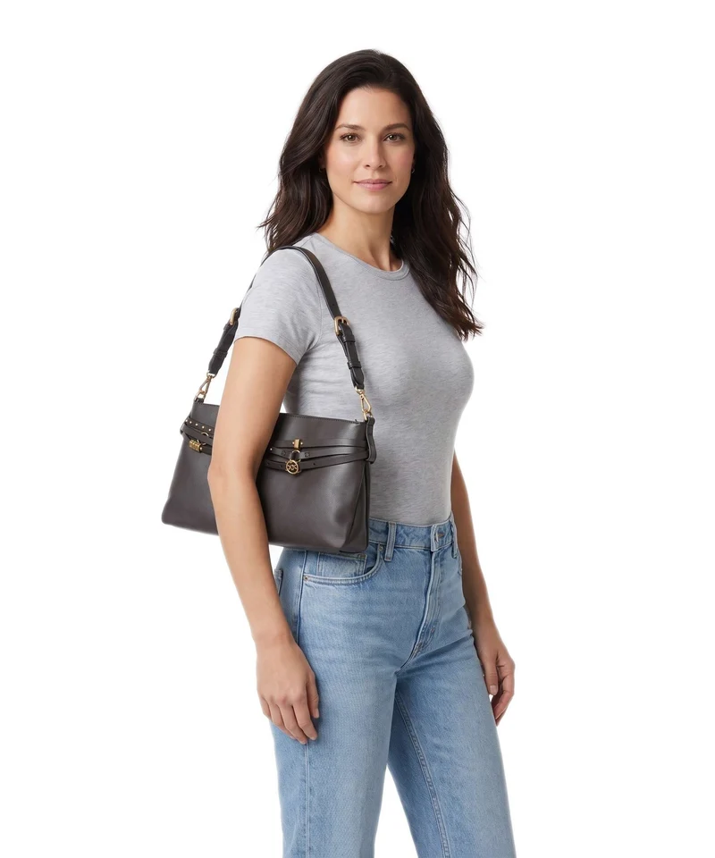 Pinko Belt Classic Schultertasche marrone marasca/antique gold