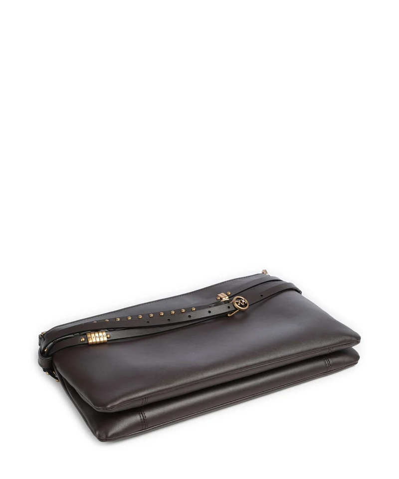 Pinko Belt Classic Schultertasche marrone marasca/antique gold