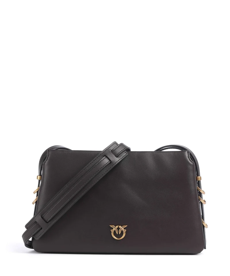 Pinko Triplet Mini Umhängetasche marrone marasca/antique gold