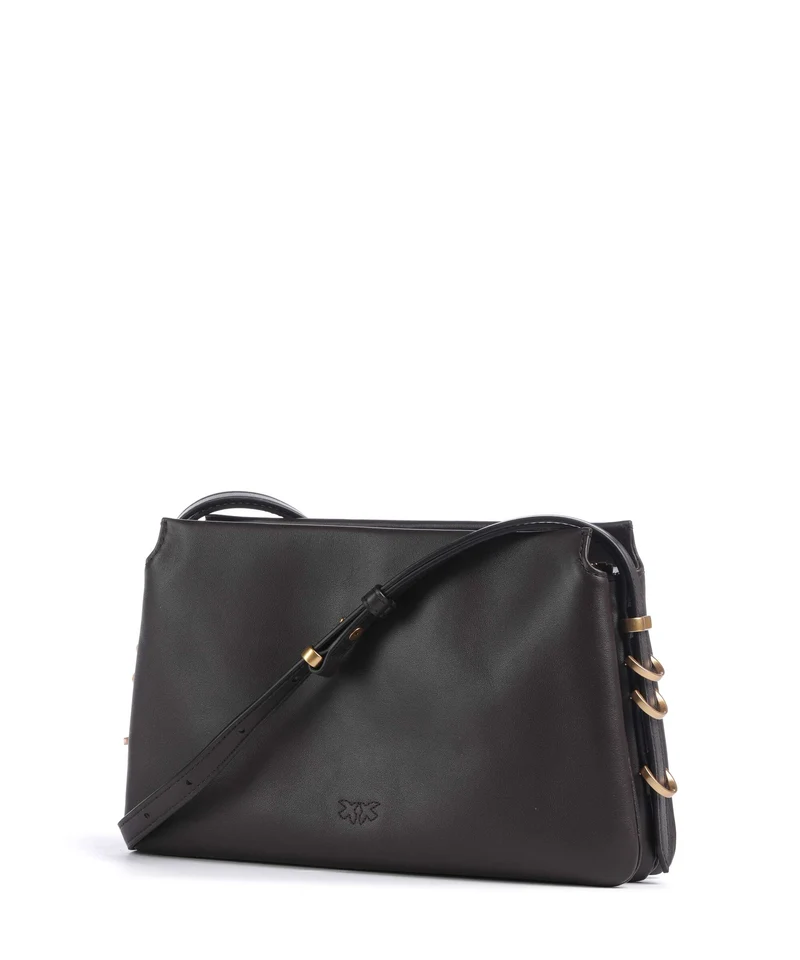 Pinko Triplet Mini Umhängetasche marrone marasca/antique gold
