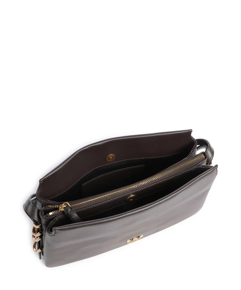 Pinko Triplet Mini Umhängetasche marrone marasca/antique gold