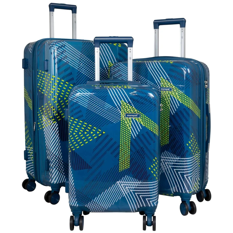 Design-Kofferset SML Ravenna – bunte Reisekoffer mit Wiedererkennungswert – Hartschale ABS/Polycarbonat – leicht & robust