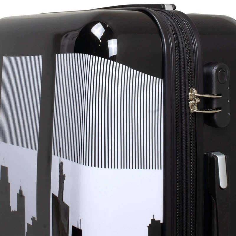 Motivkoffer Design Skyline Manhattan New York – Reisekoffer mit Motiv – Hartschale ABS/Polycarbonat – S M L – leicht & robust