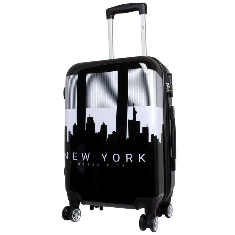 Motivkoffer Design Skyline Manhattan New York – Reisekoffer mit Motiv – Hartschale ABS/Polycarbonat – S M L – leicht & robust