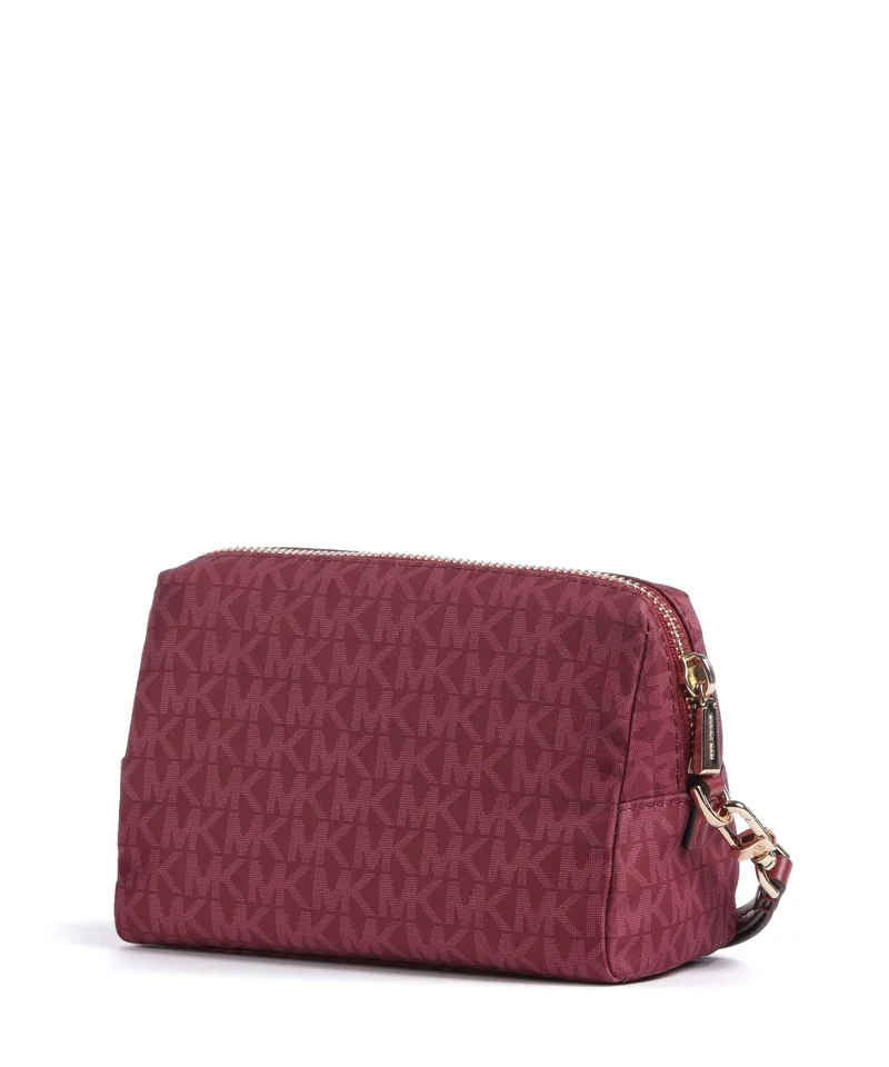 Michael Kors Zadie Small Kosmetiktasche deep red