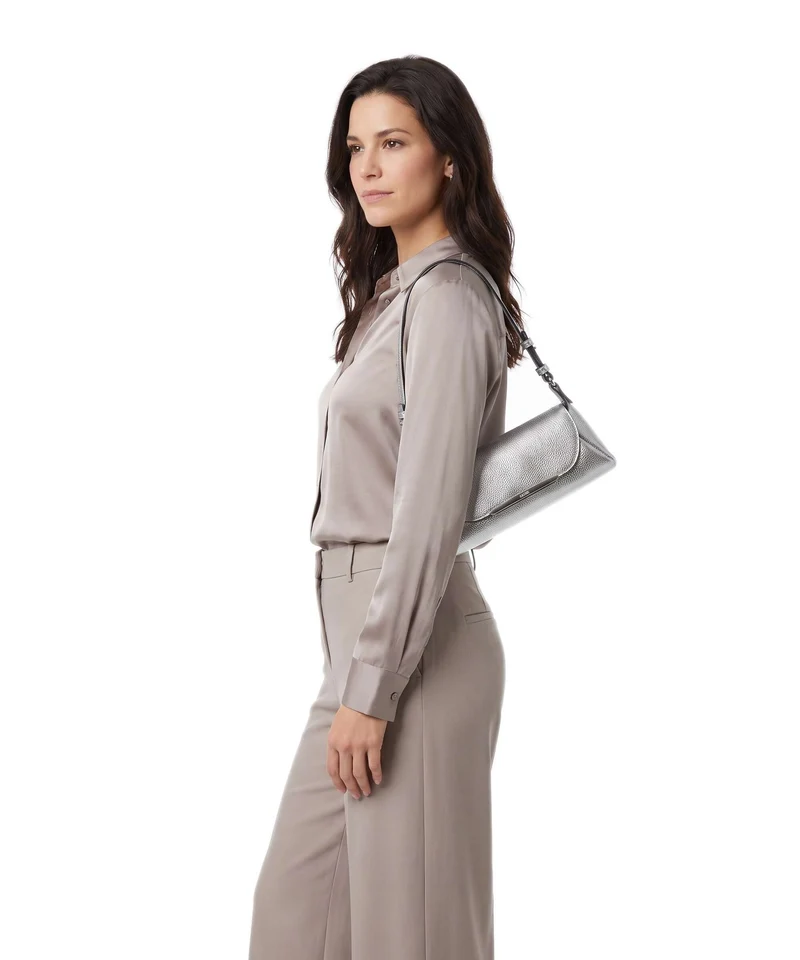 Abro Shimmer Park Schultertasche silver