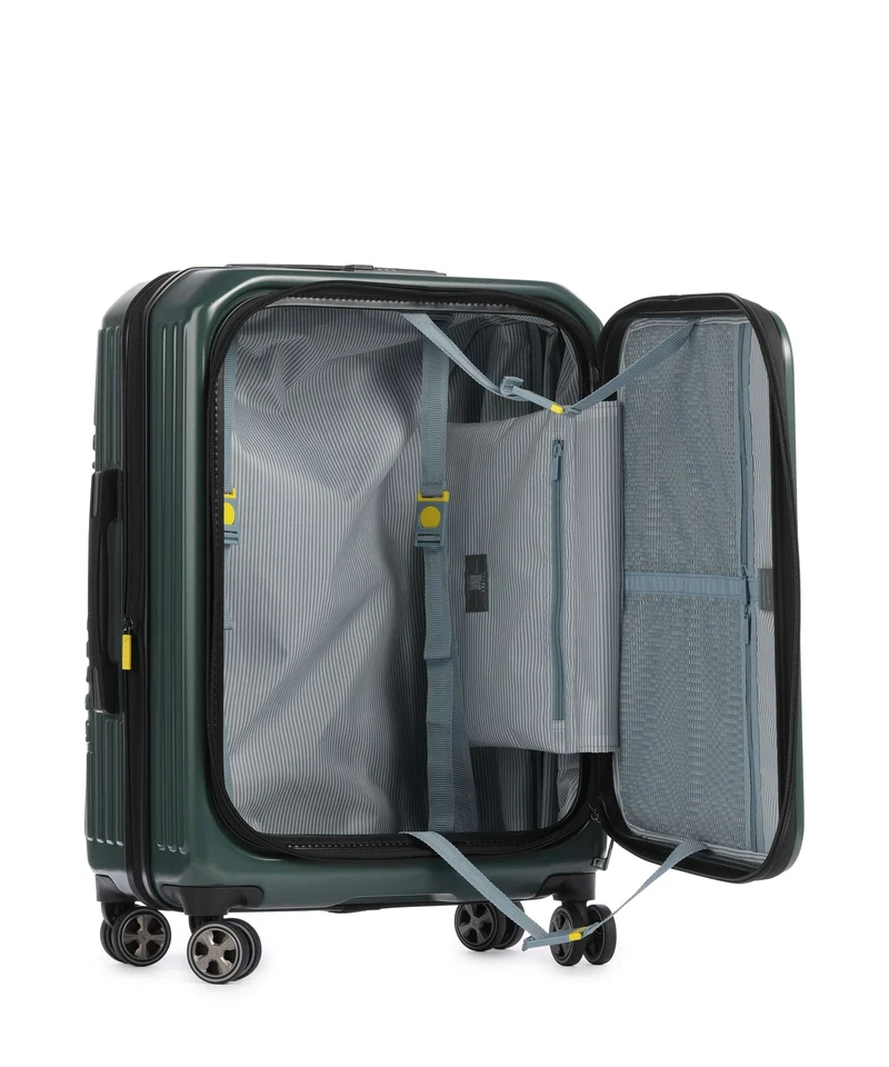 Delsey Paris Securitime 4-Rollen Trolley deep green