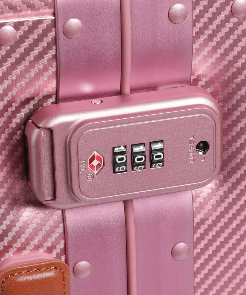 Delsey Paris Alu'R 4-Rollen Trolley pink