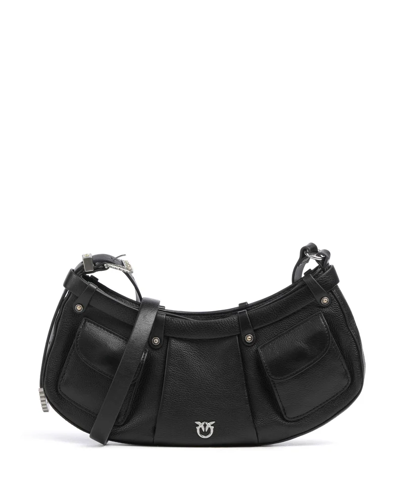 Pinko Pocket Mini Schultertasche nero limousine/mix gold