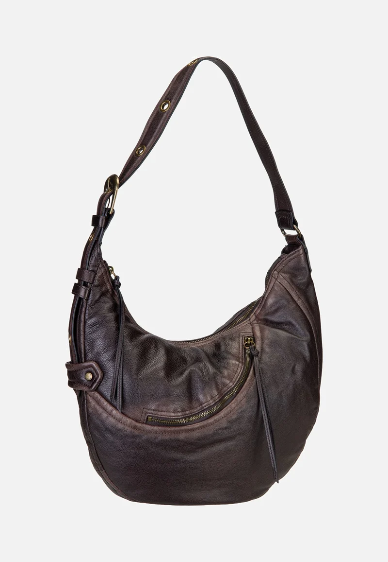 Luna Hobo M 3D Leather Deep Soil - Hobo Bag